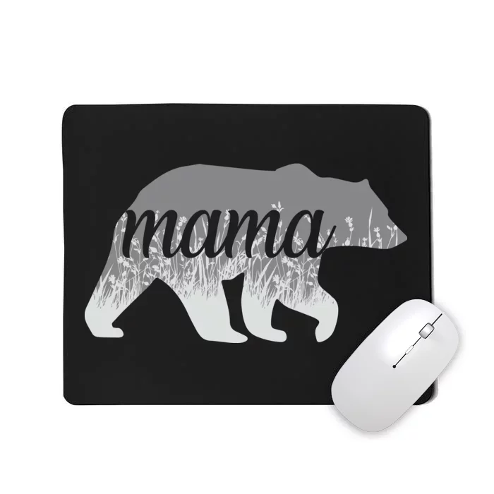 Mama Bear Floral Logo Mousepad