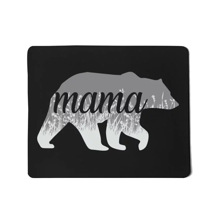 Mama Bear Floral Logo Mousepad