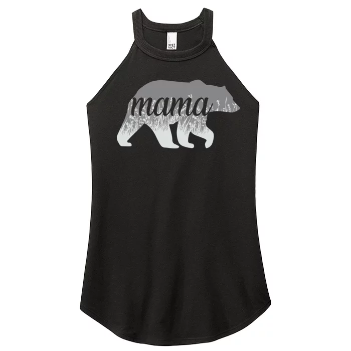 Mama Bear Floral Logo Women’s Perfect Tri Rocker Tank