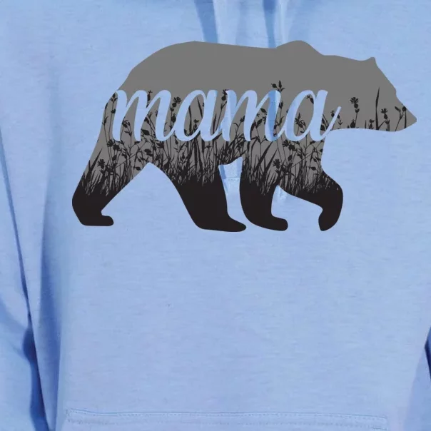 Mama Bear Floral Logo Unisex Surf Hoodie