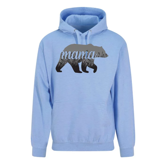 Mama Bear Floral Logo Unisex Surf Hoodie