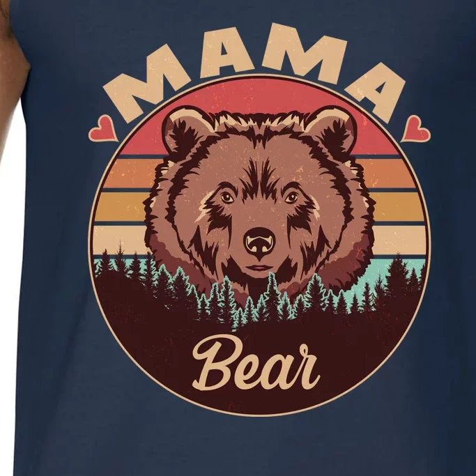 Mama Bear Vintage Bear Emblem Comfort Colors® Tank Top