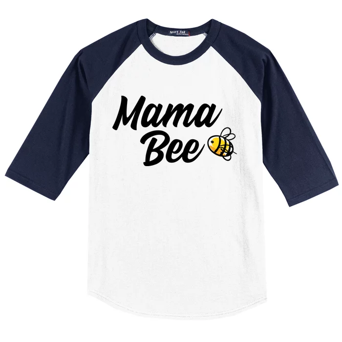 Mama Bee Baseball Sleeve Shirt