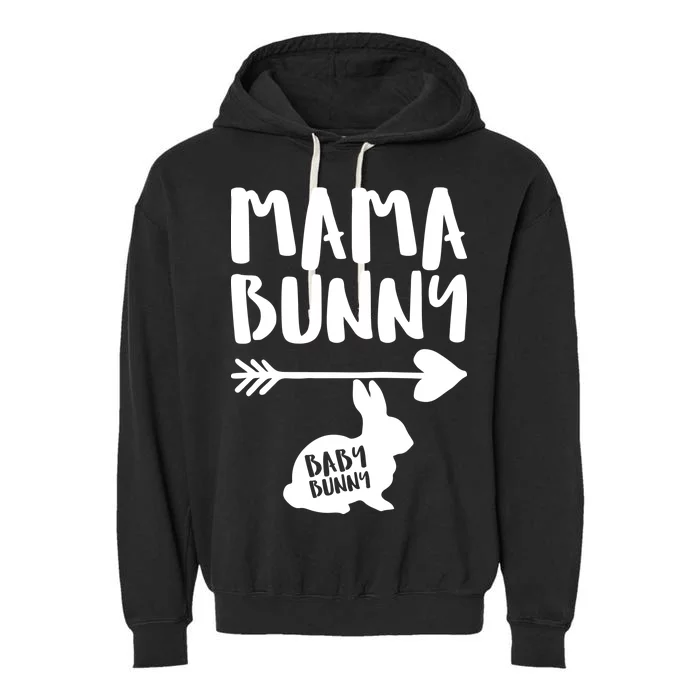 Mama Bunny Arrow Pregnancy Garment-Dyed Fleece Hoodie