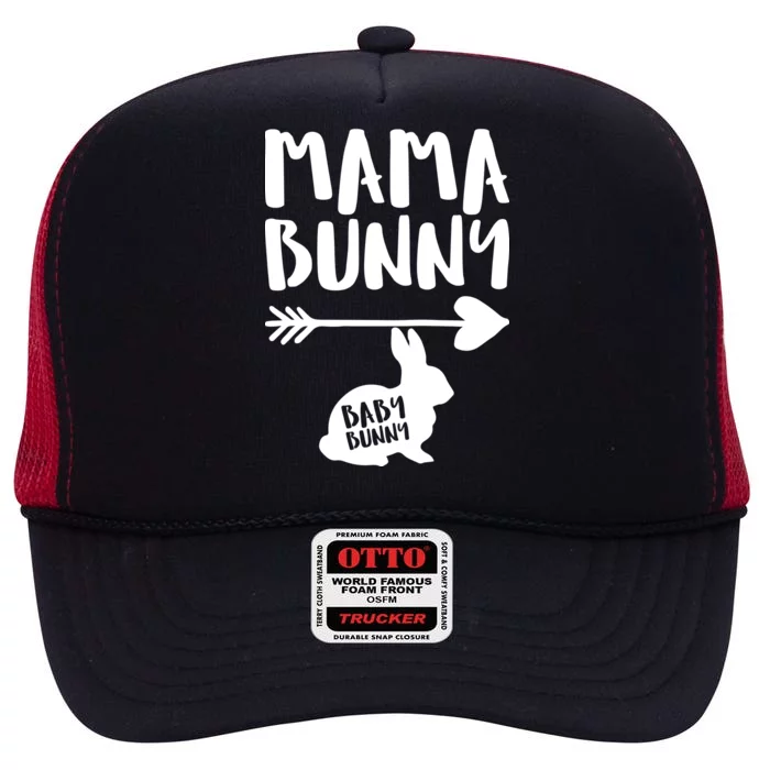 Mama Bunny Arrow Pregnancy High Crown Mesh Trucker Hat