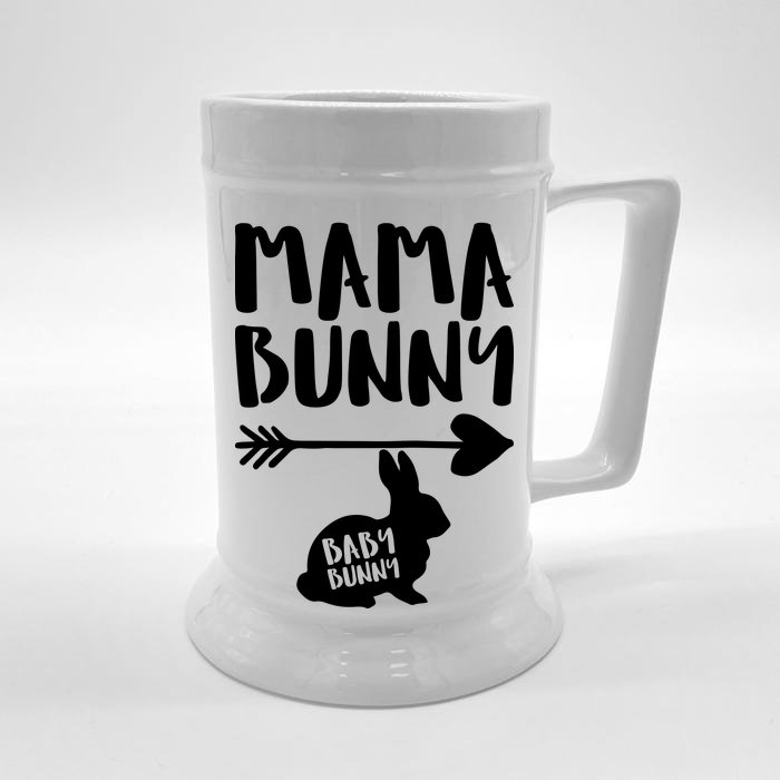 Mama Bunny Arrow Pregnancy Front & Back Beer Stein