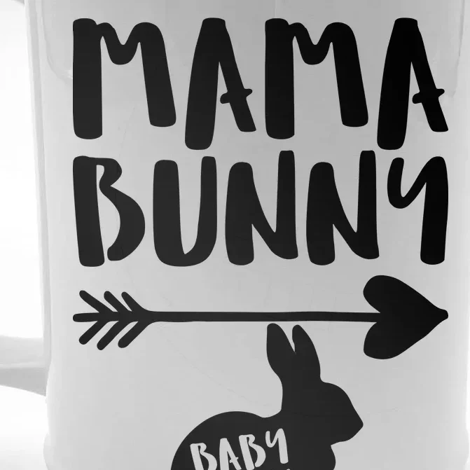 Mama Bunny Arrow Pregnancy Front & Back Beer Stein