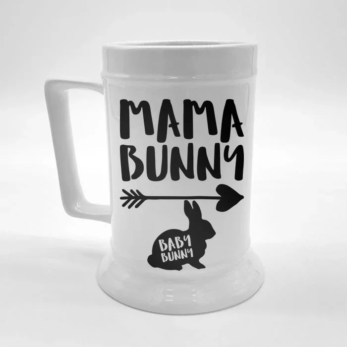 Mama Bunny Arrow Pregnancy Front & Back Beer Stein