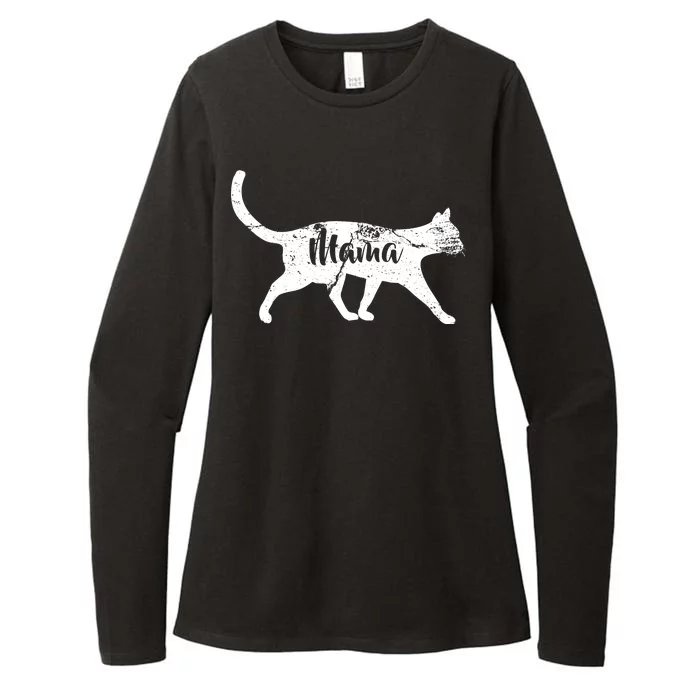 Mama Cat Mom Womens CVC Long Sleeve Shirt