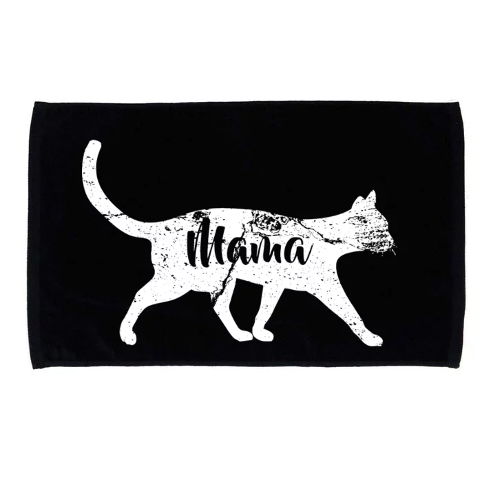 Mama Cat Mom Microfiber Hand Towel