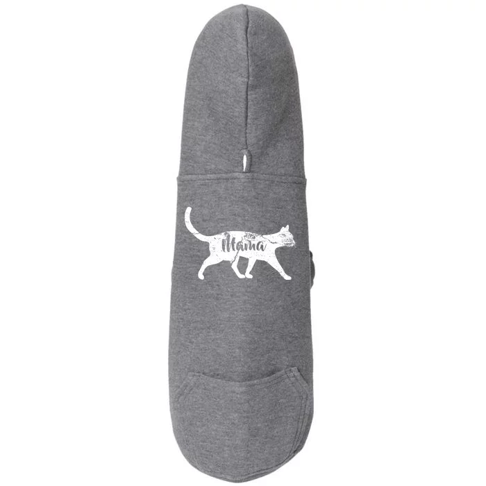 Mama Cat Mom Doggie 3-End Fleece Hoodie