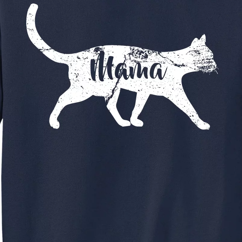 Mama Cat Mom Tall Sweatshirt