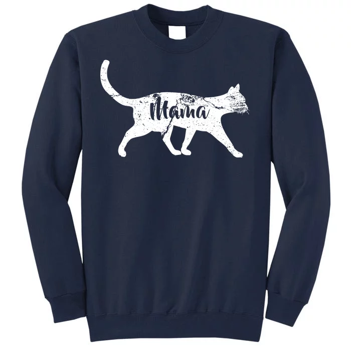 Mama Cat Mom Tall Sweatshirt