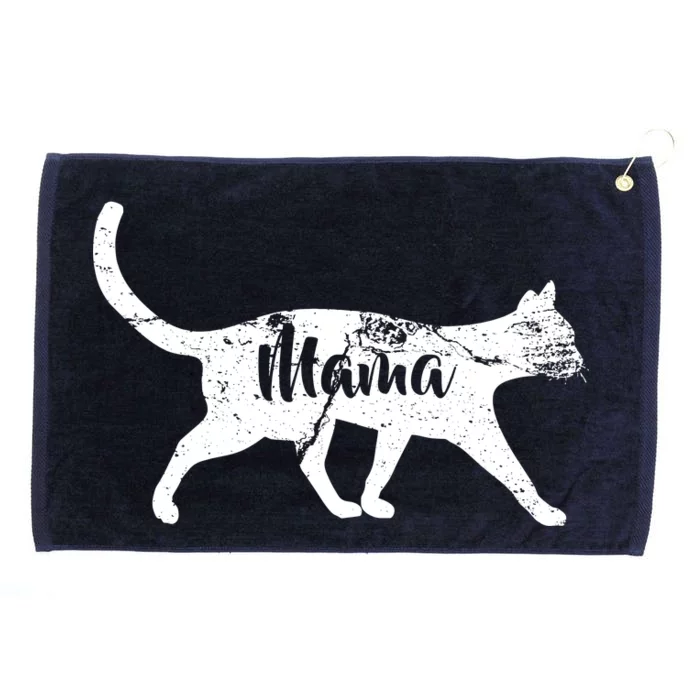 Mama Cat Mom Grommeted Golf Towel