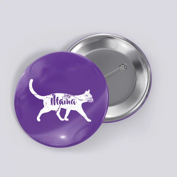 Mama Cat Mom Button