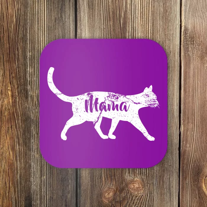 Mama Cat Mom Coaster