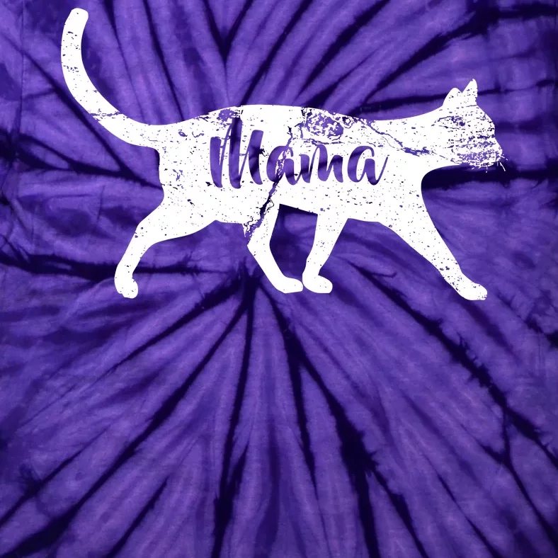 Mama Cat Mom Tie-Dye T-Shirt