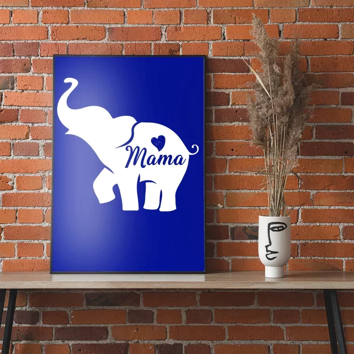 Mama Elephant Poster