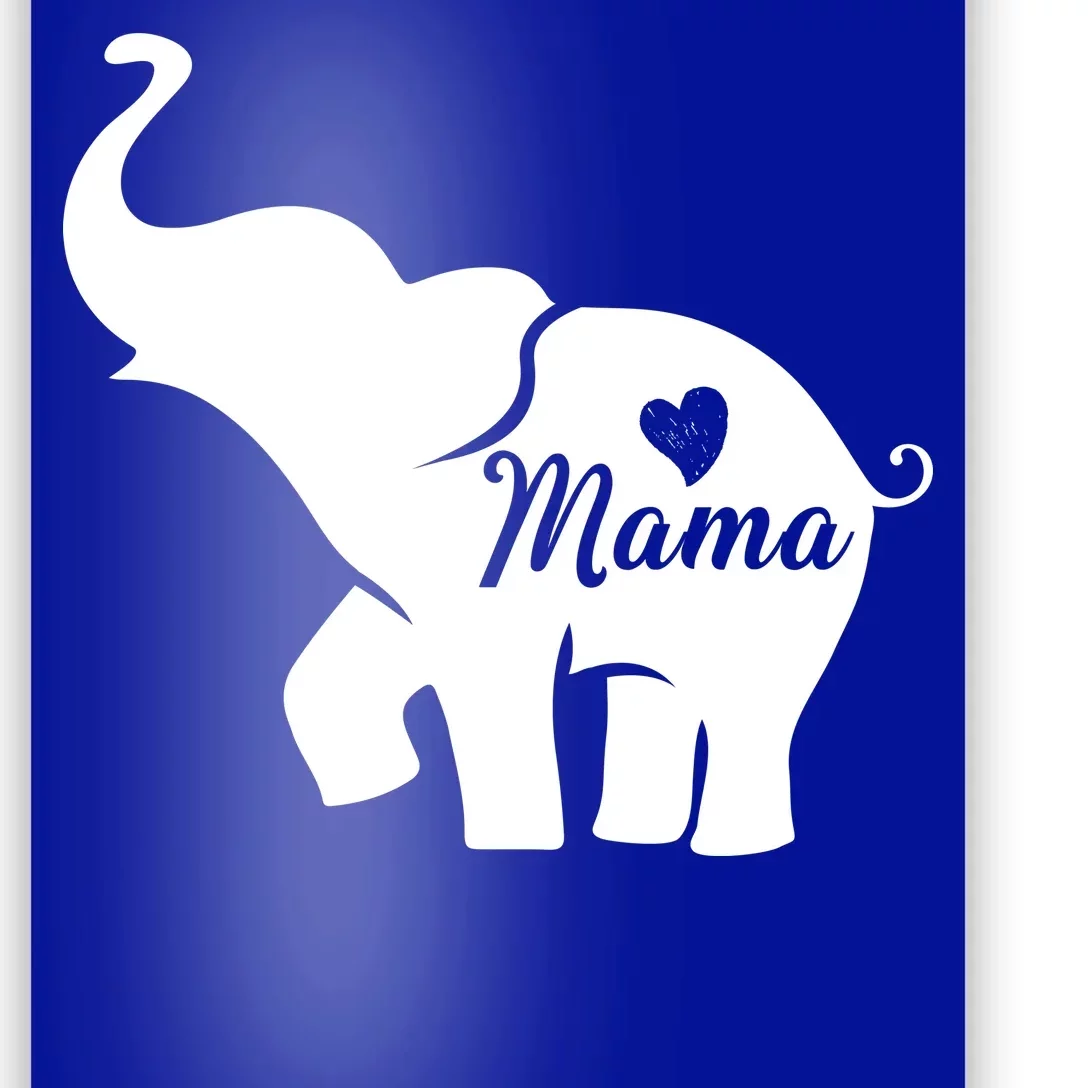 Mama Elephant Poster