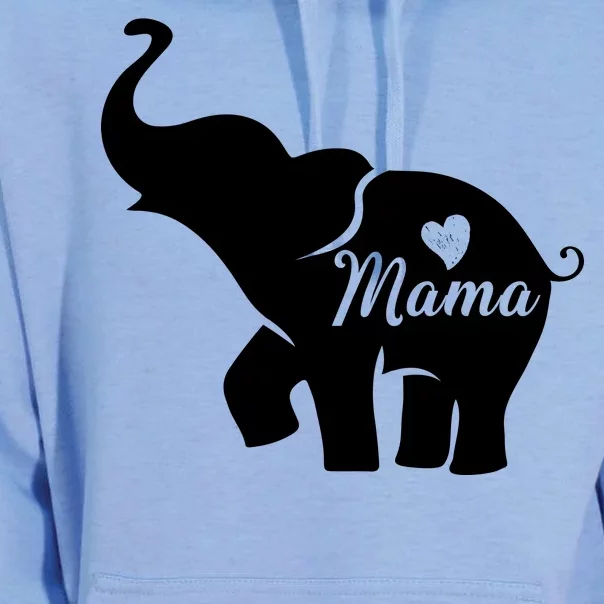 Mama Elephant Unisex Surf Hoodie