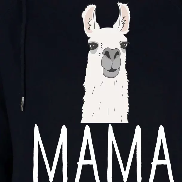 Mama Llama Womens Funnel Neck Pullover Hood