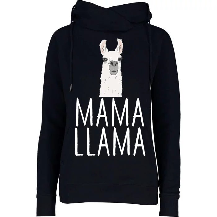 Mama Llama Womens Funnel Neck Pullover Hood