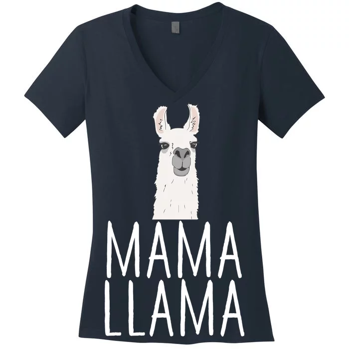 Mama Llama Women's V-Neck T-Shirt