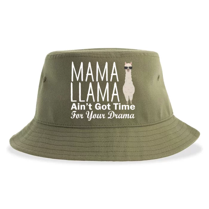 Mama Llama Ain't Got Time For Your Drama Sustainable Bucket Hat