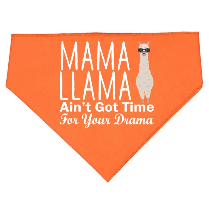 Mama Llama Ain't Got Time For Your Drama USA-Made Doggie Bandana