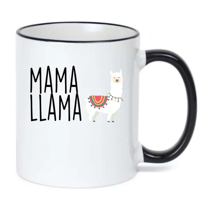 Mama Llama Logo Black Color Changing Mug