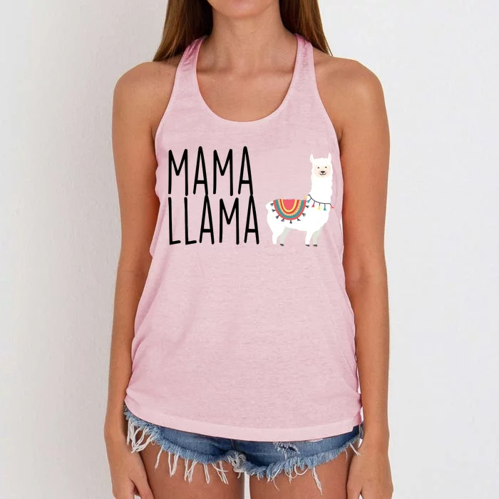 Mama Llama Logo Women's Knotted Racerback Tank