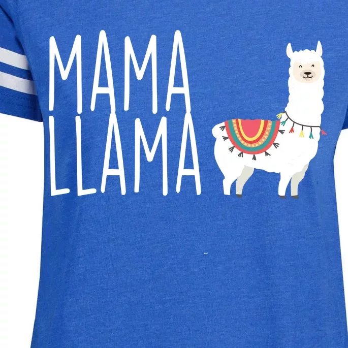 Mama Llama Logo Enza Ladies Jersey Football T-Shirt