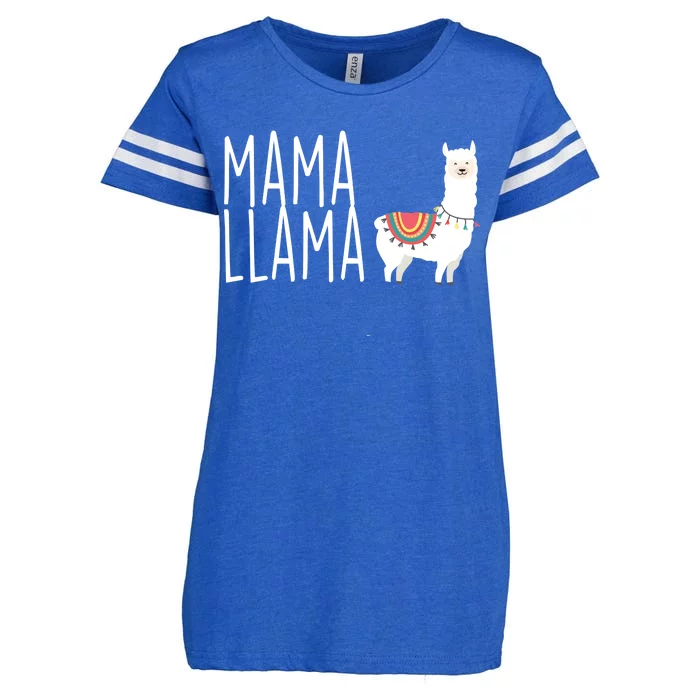 Mama Llama Logo Enza Ladies Jersey Football T-Shirt