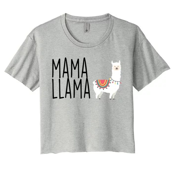 Mama Llama Logo Women's Crop Top Tee