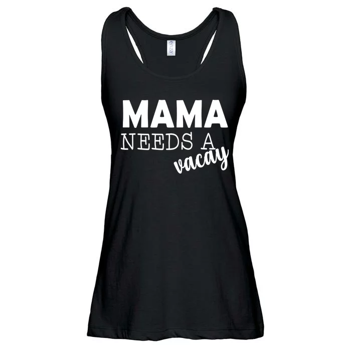 Mama Needs A Vacay Ladies Essential Flowy Tank