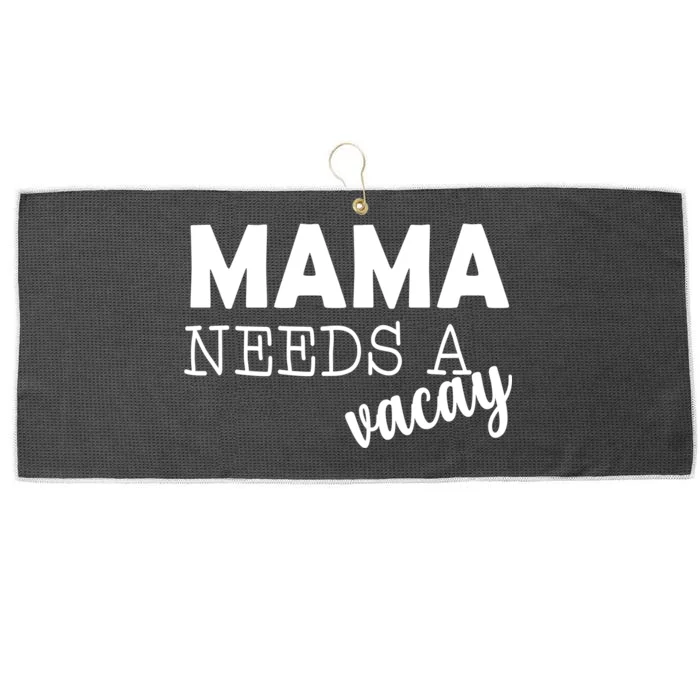 Mama Needs A Vacay Large Microfiber Waffle Golf Towel