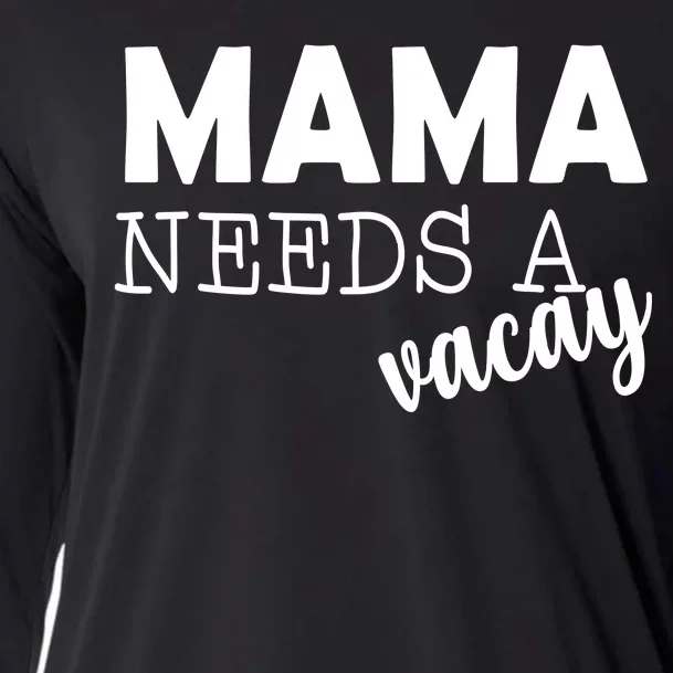 Mama Needs A Vacay Cooling Performance Long Sleeve Crew