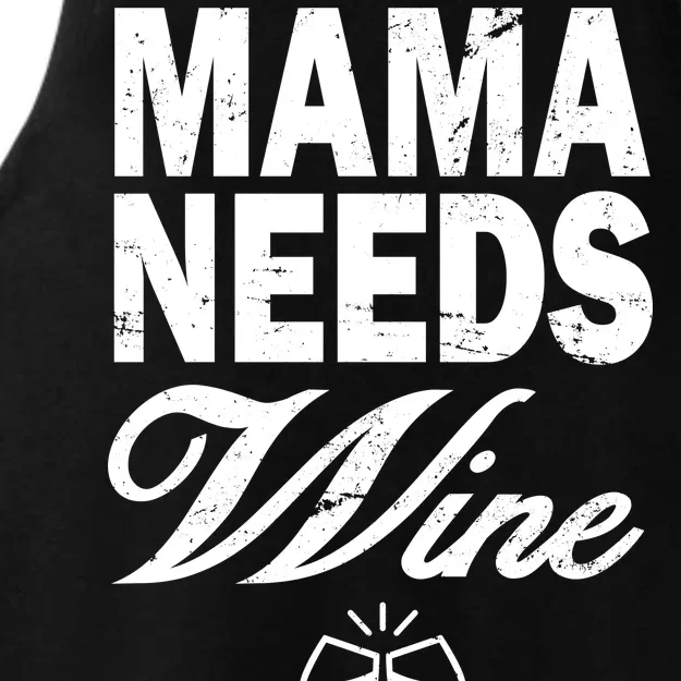 Mama Needs Wine Ladies Tri-Blend Wicking Tank