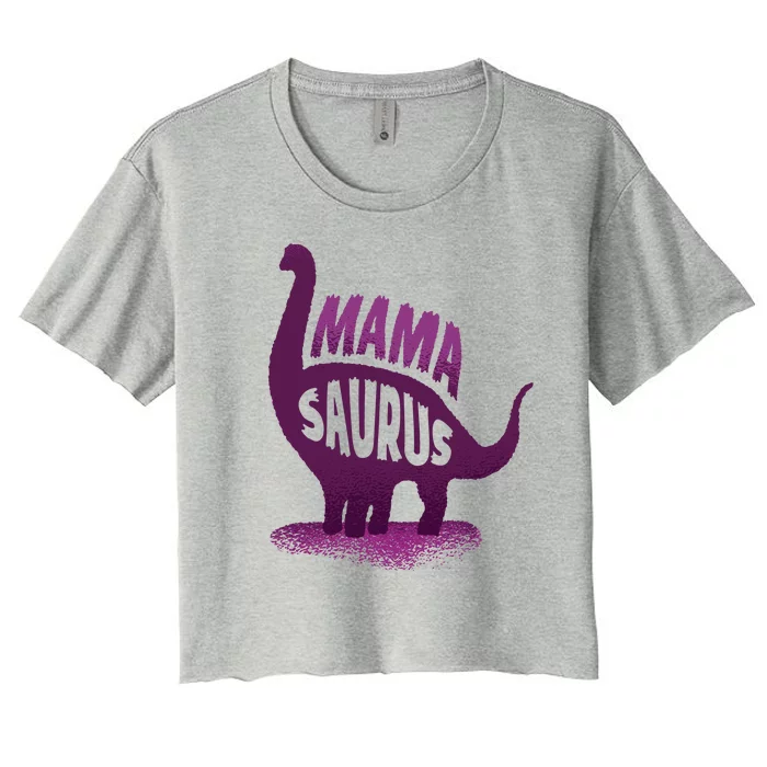 Mama Saurus Women's Crop Top Tee