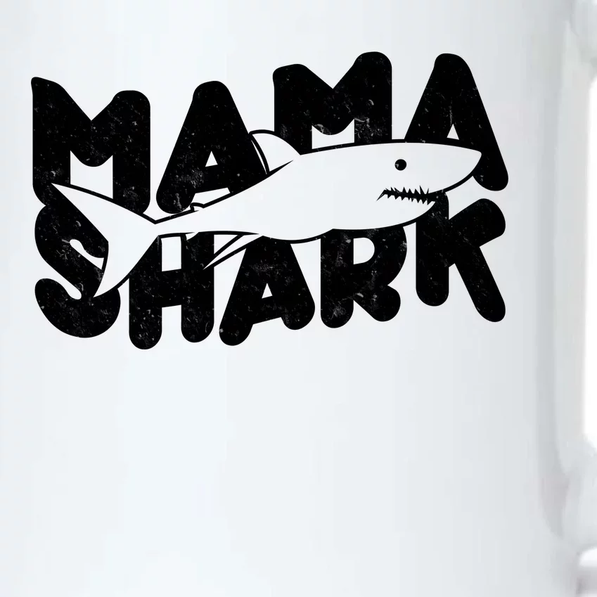 Mama Shark Black Color Changing Mug