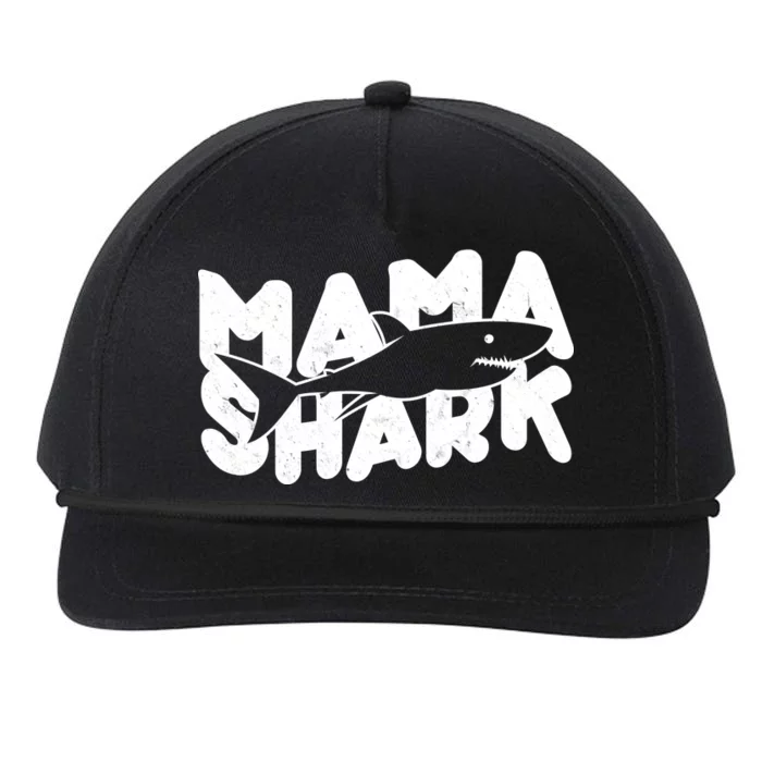 Mama Shark Snapback Five-Panel Rope Hat