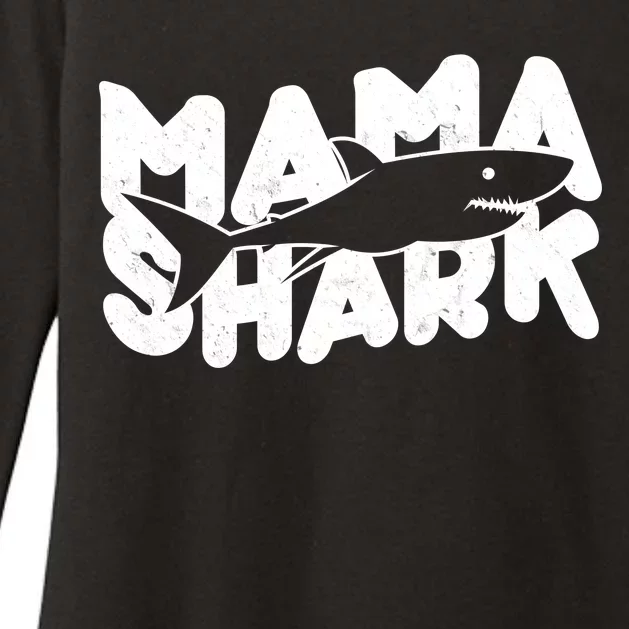 Mama Shark Womens CVC Long Sleeve Shirt