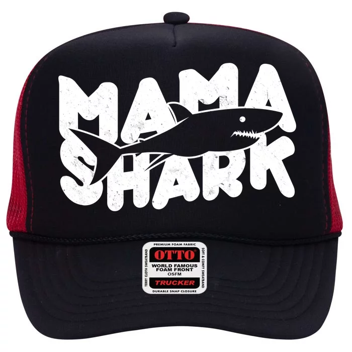 Mama Shark High Crown Mesh Trucker Hat