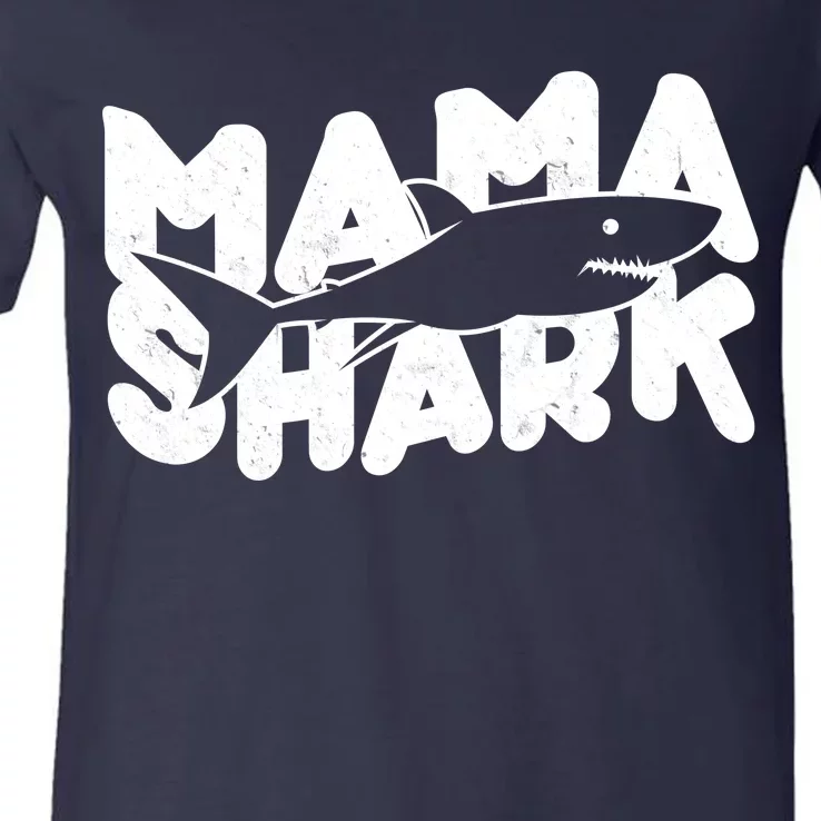 Mama Shark V-Neck T-Shirt