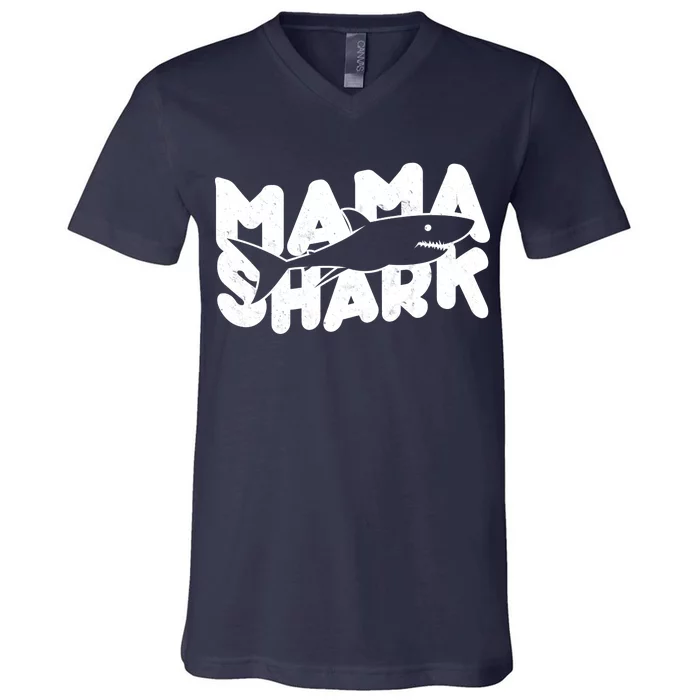 Mama Shark V-Neck T-Shirt