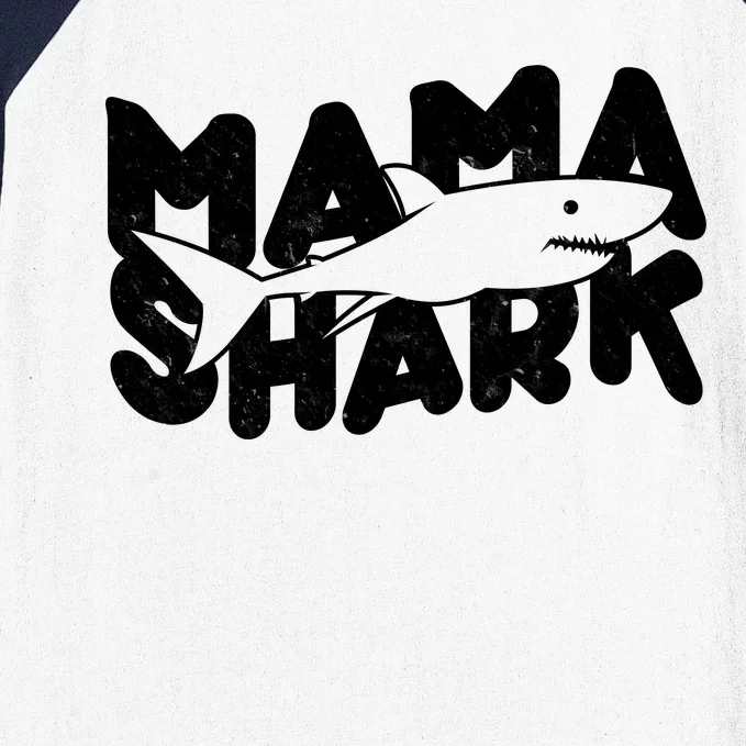 Mama Shark Baseball Sleeve Shirt