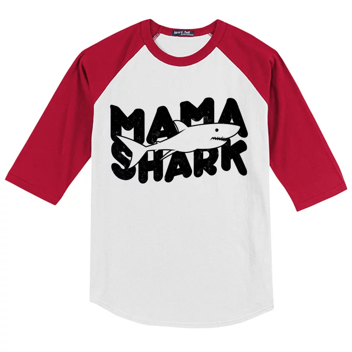 Mama Shark Kids Colorblock Raglan Jersey