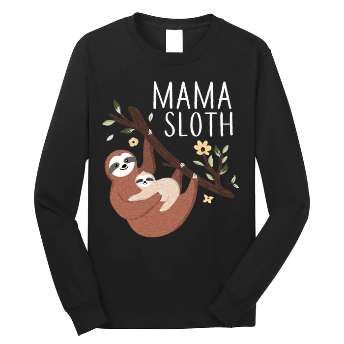 Mama Sloth Long Sleeve Shirt