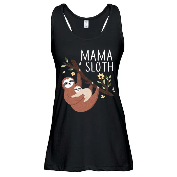 Mama Sloth Ladies Essential Flowy Tank