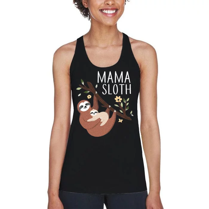 Mama Sloth Women's Racerback Tank